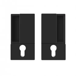 AGB - MUŠĽA WAVE na posuvné dvere PZ CIM - čierna matná (93)