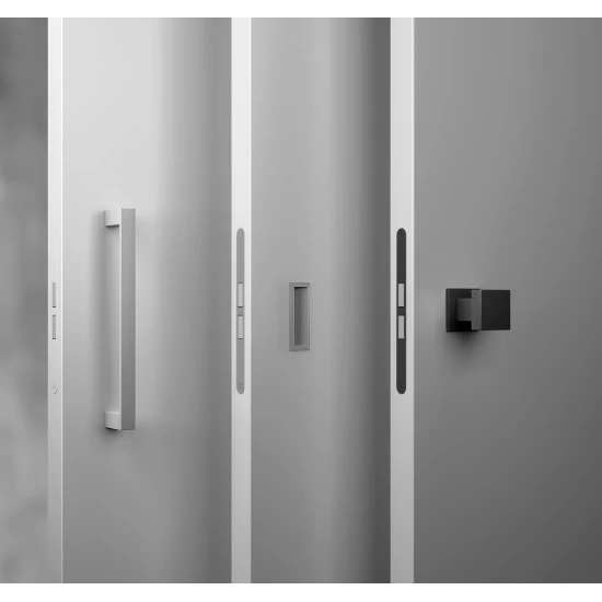 AGB - Magnetický zámok TOUCH bez uzamykania s krytkou CIM - čierna matná (93)