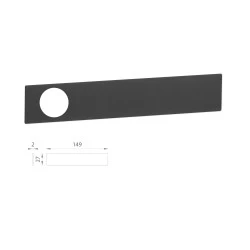 ASG - Výplň HEDERA WC CIM - čierna matná (BK) ASG - Výplň HEDERA WC CIM - čierna matná (BK)