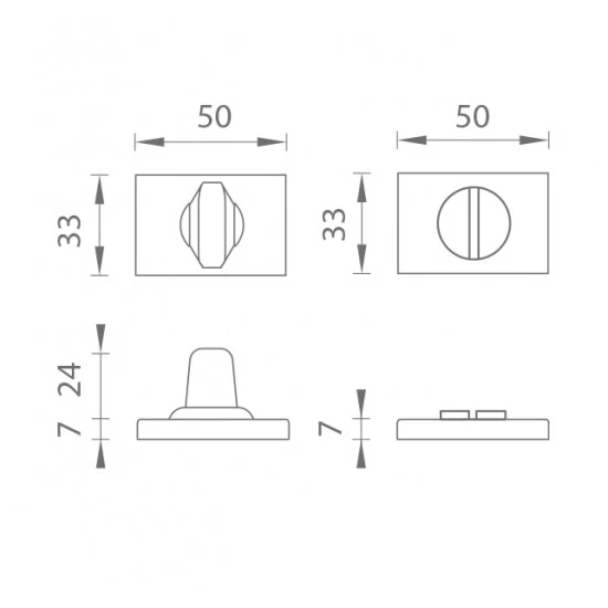 AS - ROZETA - RT 7S ZLL - zlatá lesklá (LG) AS - ROZETA - RT 7S ZLL - zlatá lesklá (LG)