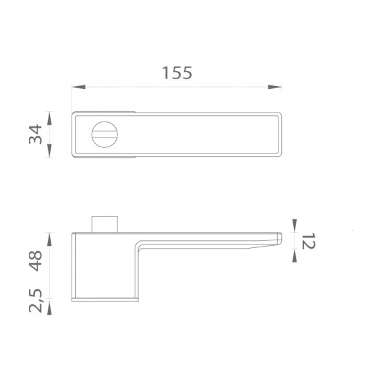 ASG - HEDERA - RT WC CIM - čierna matná (BK)