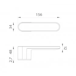 ASG - GUAVA - RT s technickou výplňou CIM - čierna matná + technická výplň nerez matná (BK/TECH)