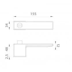 ASG - HEDERA - RT WC CIM/BIM - čierna matná/biela matná (BK/WHITE)