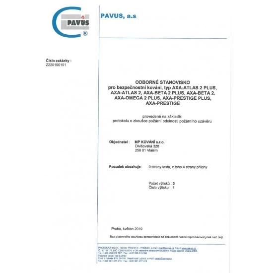 AXA - BETA2 PLUS NEM - nerez  matná (F6)