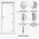 Protipožiarne bezpečnostné dvere so zárubňou FORNOX AK230/2 Abloy – RC2 – EI/EW 30 - SK certifikát