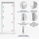 Protipožiarne bezpečnostné dvere so zárubňou FORNOX AK230/3 Abloy – RC3 – EI/EW 30 - SK certifikát