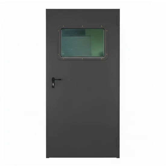 Presklené oceľové protipožiarne dvere Endoors (okienko 600 x 400 mm) - SK norma - EW/EI 120 - D1 + Zárubňa + certifikát