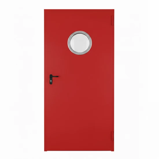 Presklené oceľové protipožiarne dvere Endoors (okienko d - 280 mm) - sv. prechod výška 2017 mm - EW/EI 60 - D1 + Zárubňa + certifikát