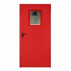 Presklené oceľové protipožiarne dvere Endoors (okienko 300 x 400 mm) - sv. prechod výška 2107 mm - EW/EI 60 - D1 + Zárubňa + certifikát