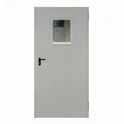 Presklené oceľové protipožiarne dvere Endoors (okienko 300 x 400 mm) - sv. prechod výška 2107 mm - EW/EI 60 - D1 + Zárubňa + certifikát