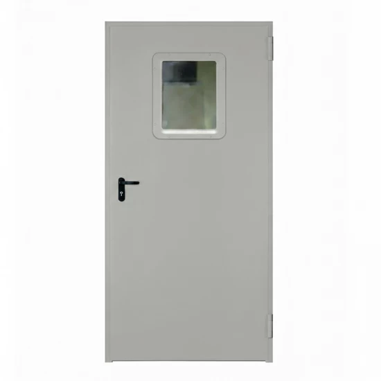 Presklené oceľové protipožiarne dvere Endoors (okienko 300 x 400 mm) - sv. prechod výška 2107 mm - EW/EI 60 - D1 + Zárubňa + certifikát