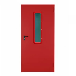 Presklené oceľové protipožiarne dvere Endoors (okienko 200 x 1200 mm) - SK norma - EW/EI 60 - D1 + Zárubňa + certifikát