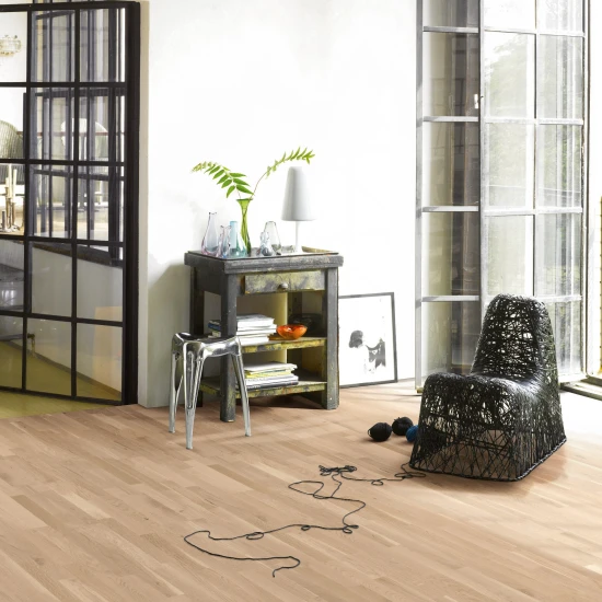VP Parador Basic 11-5 Dub biely Rustic Lak biely matný 1366061 3L Automatic-Click 2200x185x11,5 mm/2,5 mm