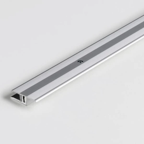 Transition profile in aluminium for vinyl and laminate flooring Silver floor coverings 7-15 mm silver 1740055 1000x34x0 mm