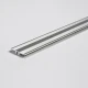 Transition profile in aluminium for Design flooring coverings Silver, floor coverings 4-9 mm silver 1744327 1000x34x7 mm