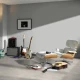 Parador Modular ONE Hydron Oversize tile Betón biely štruktúra kameňa M4V 1744856 856x403x5,5 mm