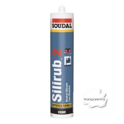 Silikón Soudal Silirub 2 transparent 310 ml neutrálny OXIM (EAN 5411183008267)
