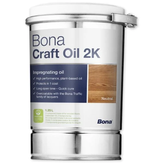 Olej Bona Craft Oil 2K Invisible/Priehľadná 1,25 L