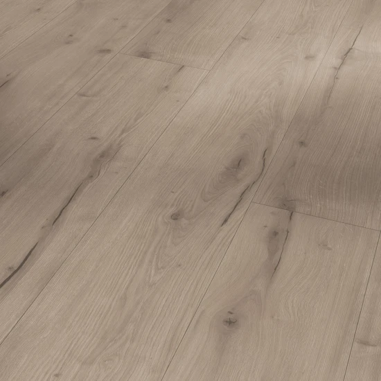 Parador Modular ONE Chateau plank Dub Helios sivý rustikálna štruktúra široká lamela V-drážka, 1748726, 2200x235x8 mm