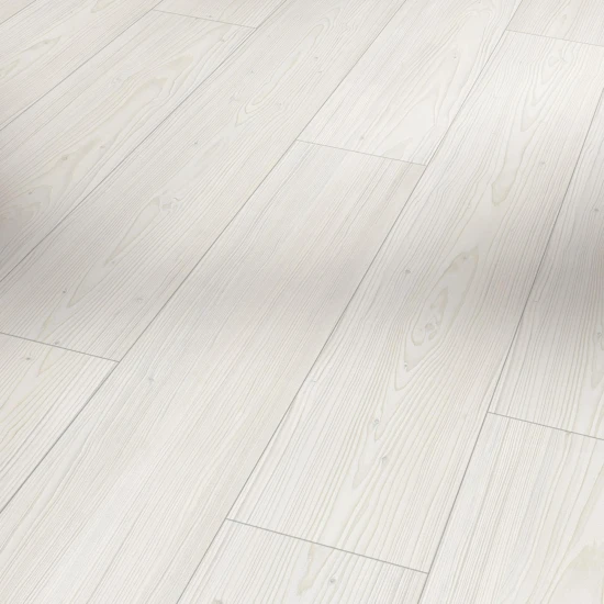 Parador Modular ONE Hydron Smrekovec Apollo biely prírodná štruktúra široká lamela V-drážka 1748742 1290x196x5,5 mm