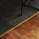 Profil AL prechodový 60 mm, elox Zlato 02, 1 m, samolepiaci oblý, LPO60K Cezar