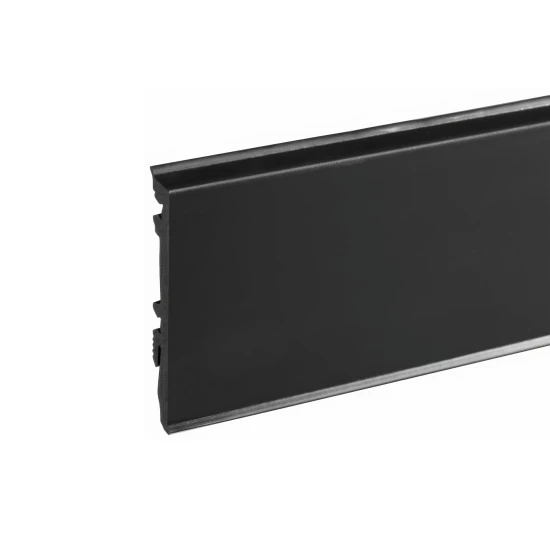 Lišta soklová PVC Cezar MASTERLINE 80 Čierna RAL 9005 (090) 81,5x17,2x2200 mm
