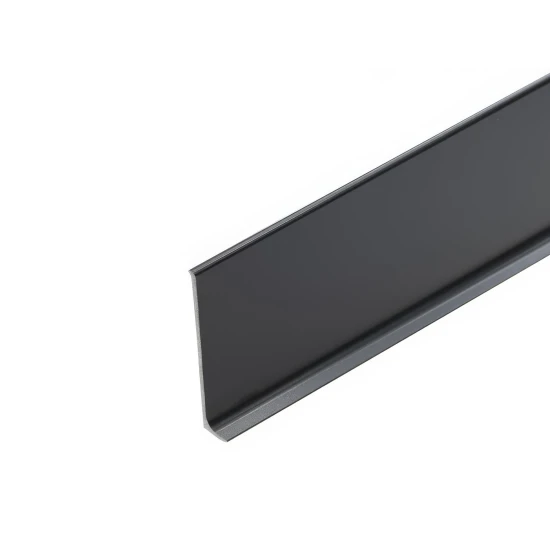 Lišta soklová Cezar LP59 Sivá tmavá RAL7021 celohliníková 59x10x2500 mm