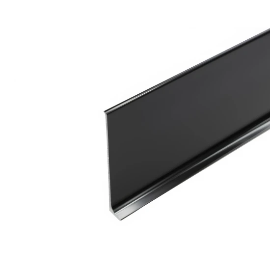 Lišta soklová Cezar LP80 Čierna RAL9005 celohliníková 80x10x2500 mm