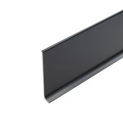 Lišta soklová Cezar LP80 Sivá tmavá RAL7021 celohliníková 80x10x2500 mm