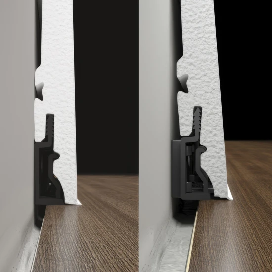 Úchyt na soklové lišty CEZAR Masterline 6 a 8 cm, CLIP+HOLDER (25 ks/bal)
