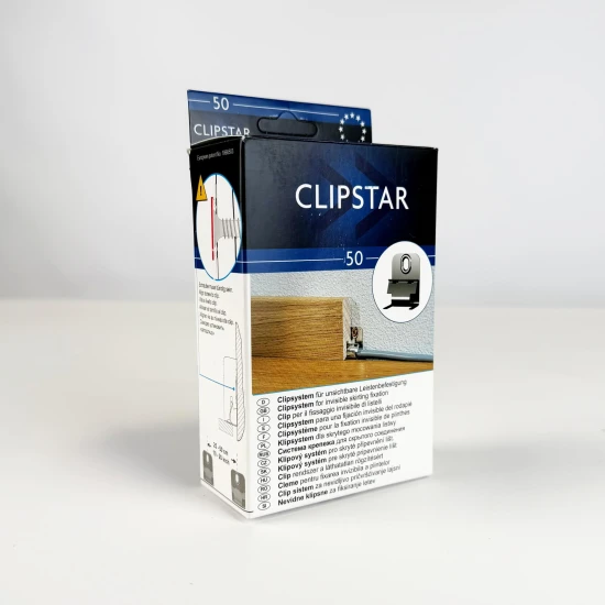 Úchyt na soklové lišty Solidstep, CLIPSTAR kovový (50 ks/bal + skrutky + hmoždinky)