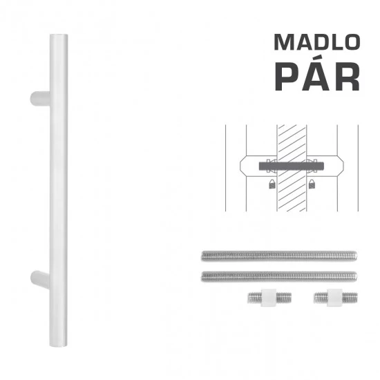 FT - MADLO kód 800 Ø 30 mm UN pár BIM - biela matná (FBO)
