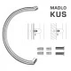 FT - MADLO kód 816 Ø 30 mm SP ks NEM - nerez matná (F60)