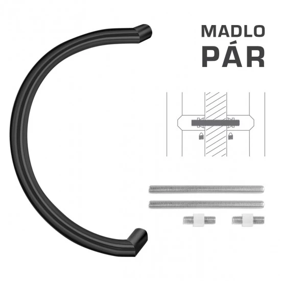 FT - MADLO kód 816 Ø 30 mm UN pár CIM - čierna matná (FNO) FT - MADLO kód 816 Ø 30 mm UN pár CIM - čierna matná (FNO)
