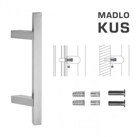 FT - MADLO kód 831Z 25x25 mm SP ks NEM - nerez matná (F60)