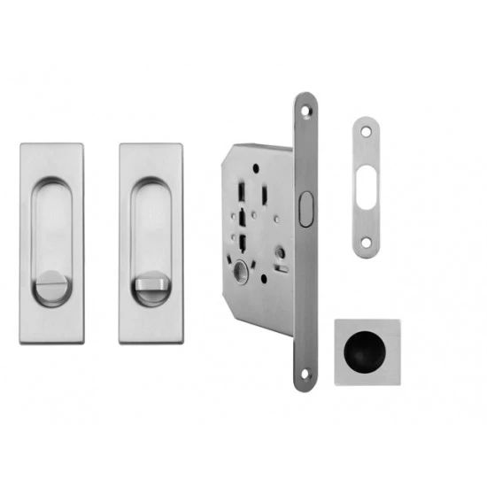 FT - Set na posuvné dvere - WC - HR CHM - chróm matný (F05)