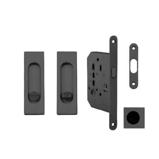 FT - Set na posuvné dvere - WC - HR CIM - čierna matná (FNO)