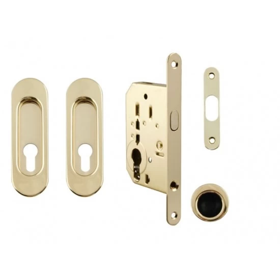 FT - Set na posuvné dvere - PZ/D - R ZLL - zlatá lesklá (F01)