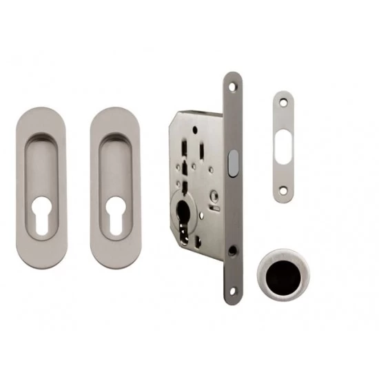 FT - Set na posuvné dvere - PZ/D - R NIM.LL - nikel matný (F20)