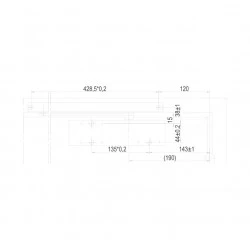 GZ - TS 2000 V BC Samozatvárač s klznou lištou STM - strieborná matná (EV1)