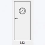 M3 - kovové okienko (čierna matná)  + 136,87€ 