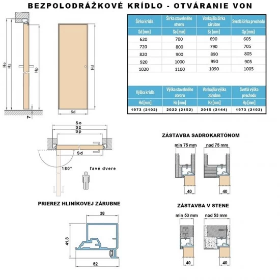 Interiérové Dvere ERKADO - Covert + skrytá zárubňa Interiérové Dvere ERKADO - Covert + skrytá zárubňa