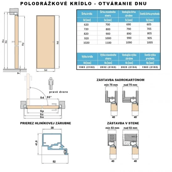 Interiérové Dvere ERKADO - Covert + skrytá zárubňa Interiérové Dvere ERKADO - Covert + skrytá zárubňa