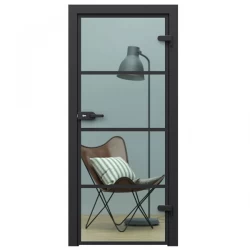 Interiérové Dvere PORTA - Glass vzor 2 priehľadné sklo + maľované lišty