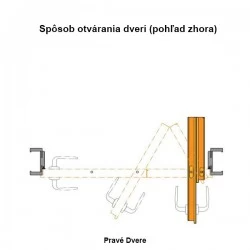 Interiérové Dvere PORTA - Skladacie ALFA + vodiaci systém