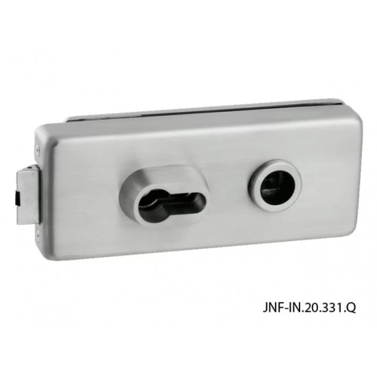 JNF - Q Kovanie na sklenené dvere NEM - nerez matná