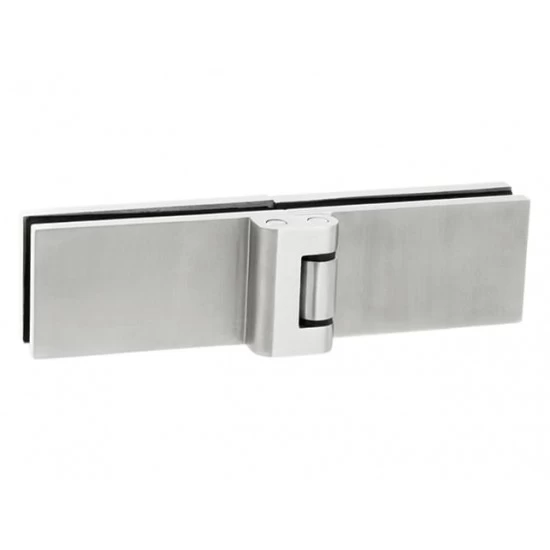 JNF - IN.27.001 Horizontálny pánt na sklenené tabule (sklo-sklo) NEM - nerez matná JNF - IN.27.001 Horizontálny pánt na sklenené tabule (sklo-sklo) NEM - nerez matná