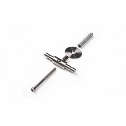 JNF - DRŽIAK NA STENU SO SPOJKOU IN.15.130 NEM - nerez matná