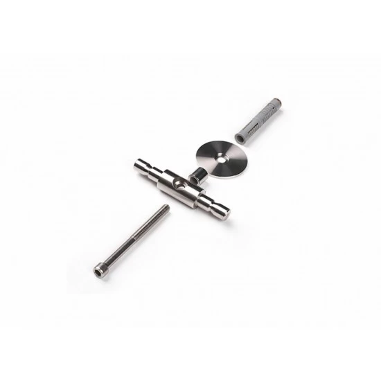 JNF - DRŽIAK NA STENU SO SPOJKOU IN.15.130 NEM - nerez matná