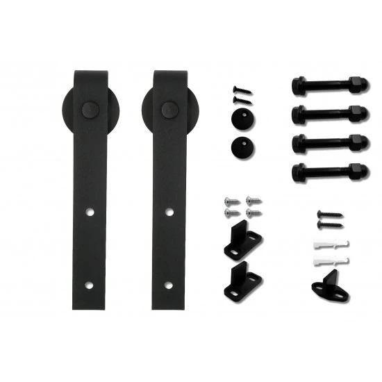 SS - Posuvný systém VINTAGE 1 s koľajnicou 2x1,5 m CIM - čierna matná